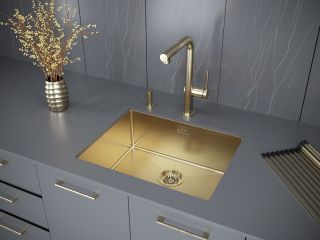 Мойка кухонная Paulmark Next PM215444-BG брашированное золото